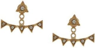 Olivia Welles Cleo Crystal Jacket Stud Earrings in Gold at Nordstrom Rack