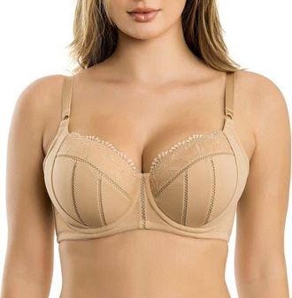 Affinitas Charlene Padded Balconette Bra in Warm Sand at Nordstrom, Size 36Ddd