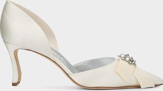 Manolo Blahnik 70mm Apidosa Gala Satin Pumps
