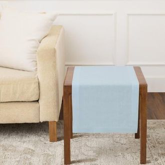 Solino Home Linen Table Runner for Dining Table, Holiday and Everyday Table Decor - Fete in Ice Water at Nordstrom, Size Xx-Small