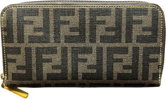 Fendi Zucca Brown Pvc Long Wallet (Bi-Fold) (Pre-Owned)