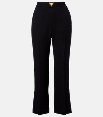 Valentino VGold virgin wool crepe straight pants