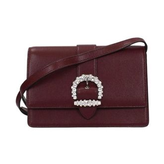 Jimmy Choo London Bolso Cruzado de Piel Adornado - Bags - Mujer - Rojo - ONE SIZE
