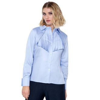 Chie Mihara Overhemden, Dames, Blauw, M, Katoen, Baion Shirt