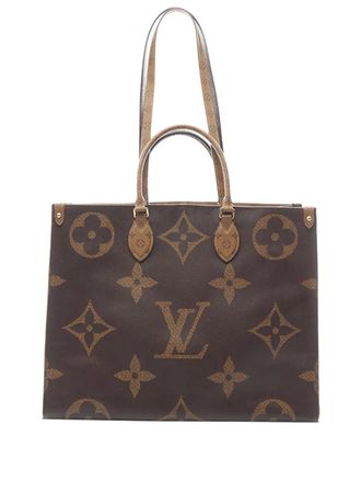 Louis Vuitton 2019 Monogram Reverse Giant OnTheGo GM satchel - Brown