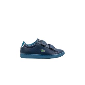 Lacoste Childrens Unisex Carnaby Evo Kids Navy Trainers - Blue - Size UK 12.5 Kids