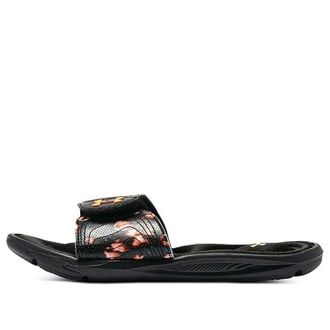 Under Armour (WMNS) Under Armour Ignite 6 Graphic Strap Slide Black Afterglow 3024453-006