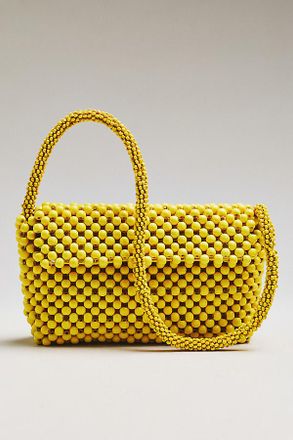 Maeve The Fiona Wood Beaded Shoulder Bag