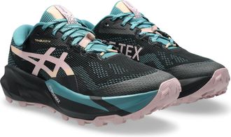 Asics Trailrunningschuh ASICS TRABUCO 14 GTX, Damen, Gr. 37,5, schwarz, morganite, Synthetik, Schuhe Trailrunningschuh, wasserdicht