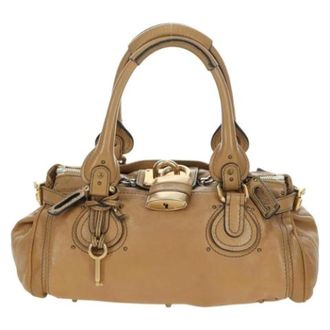 Chlo&eacute; Pre-owned Handbag - Dames - Pre-owned - Beige - Maat: ONE Size Leer