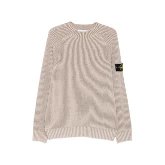 Stone Island Ribbed-knit Logo-patch Sweater
