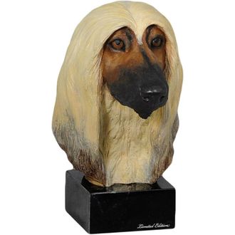 OEM Lebrel Afgano - Estatuilla Pintada, Figura, Realizada Por El Artista, Marca Art-dog