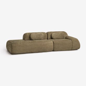 Sklum Sof&aacute; Modular Esquinero De 2 Piezas Con Div&aacute;n Izquierdo En Chenilla Envasado Al Vac&iacute;o Merida Sklum