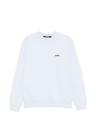 Jacquemus Light Blue Cotton Crew Neck Sweater