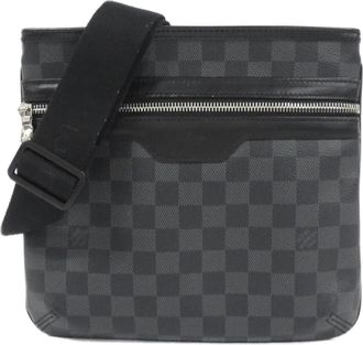 Louis Vuitton Graphite Gray Coated Canvas Shoulder Bag (Pre-Owned)