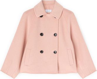 Motivi Jassen, Dames, Roze, L, Wol, Single-Breasted Coats