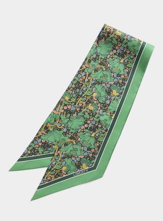 Liberty Womens Clementina narrow pure silk scarf Made with Liberty Fabric