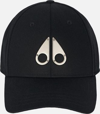 Moose Knuckles Mens Moose Knuckles Logo Icon Cap 282 Black/Nickel - Size: ONE size