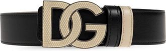 Dolce & Gabbana Keerbare Riem - Heren - Riemen - Zwart - 85 CM - Leer - Accessoires