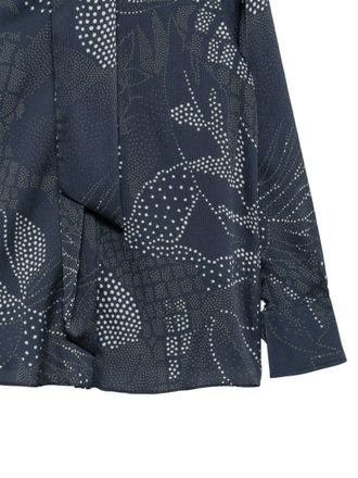 Emporio Armani Polka-Dot Printed Shirt - Navy