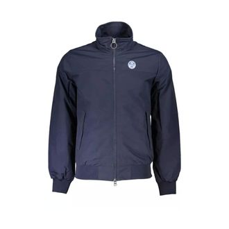 North Sails Jassen, Heren, Blauw, M, Blauwe Polyamide Jas, Lange Mouwen, Waterbestendig