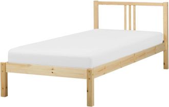 Beliani Cama Con Somier Moderna De Madera De Pino Clara 90 X 200 Cm Vannes