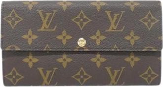 Louis Vuitton Pre-owned Wallets, male, Brown, Size: ONE SIZE Pre-owned Monogram Long Wallet