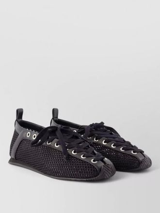 Ganni sporty ballerinas synthetic mesh sneakers
