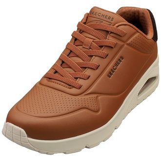 Skechers Mens Uno Harry Kane Air Sneaker, Brown Duraleather/Brown Suede, 13 UK