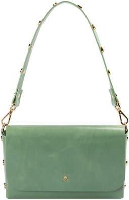 Scalpers Mini Leather Studs Bag in Mint at Nordstrom