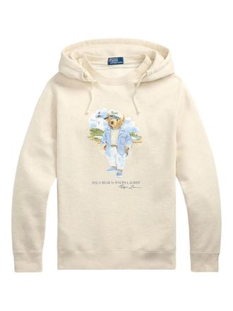 Polo Ralph Lauren Bear-motif hoodie - Neutrals