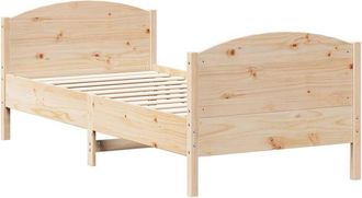 vidaXL Estructura de cama sin colchón madera maciza de pino 90x190 cm Vidaxl