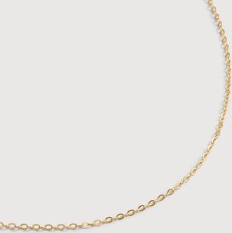 Monica Vinader Gold Rolo Slim Chain Necklace