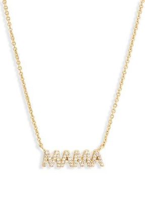 Electric Picks Sunshine Mama Pendant Necklace in Gold at Nordstrom Rack