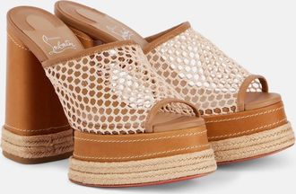Christian Louboutin Mules Almeja 130 con plateau