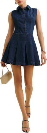 Reformation Arella Denim Minidress in Flinders at Nordstrom, Size 10