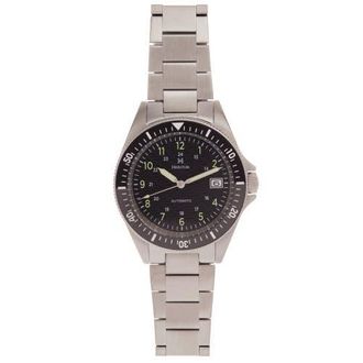 Heritor Calder Bracelet Watch w/Date in Silver/black at Nordstrom