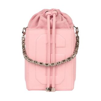 GCDS Bucket Bags, female, Pink, Size: ONE SIZE Shoulder Bag