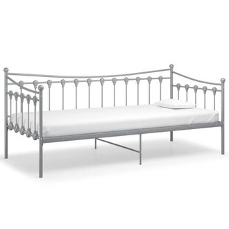 Berkfield Home Sofa Bed Frame Grey Metal 90x200 cm