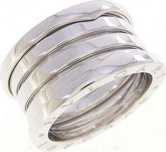 Bulgari White Gold White Gold (18K) Band Ring (Pre-Owned)