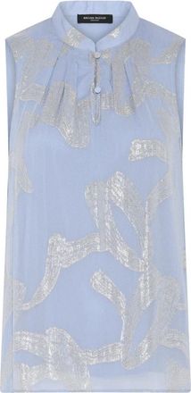 Bruuns Bazaar Ammandra BBTracey top - Dames - Tops zonder mouwen - Blauw - 2XL - Leer - Tops