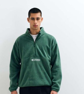 Columbia Bent Bough felpa in pile con zip corta verde