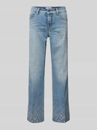 Cambio Cambio Flared Jeans mit Lochstickerei Modell FRANCESCA in Hellblau, Gr&ouml;&szlig;e 40