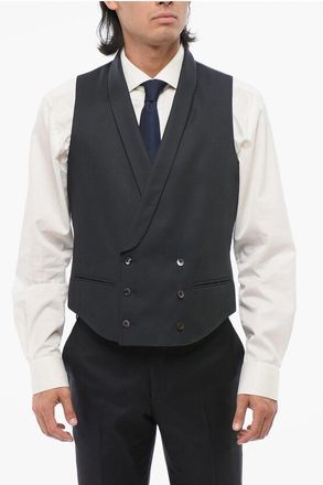 Corneliani CC Collection Double Brested Vest with Shawl Lapel size 54
