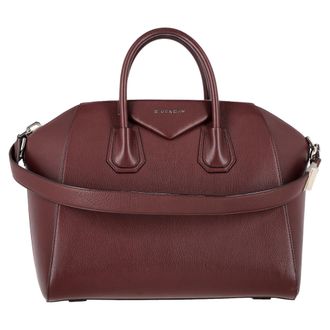 Givenchy Givenchy Antigona Schoudertas in Bordeaux Leer