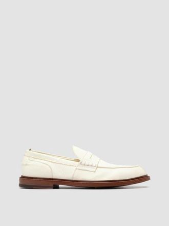 Officine Creative Sax 001 Leather Penny Loafers in White at Nordstrom, Size 43.5