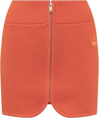 Isabel Marant Olgane Mini Rok - Dames - Korte rokken - Oranje - M - Katoen - Rokken