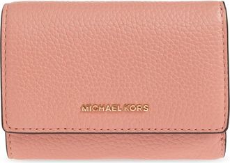 Michael Kors Accessoires, Dames, Roze, ONE Size, Leer, Bryant Medium Pebbled Leather Wallet