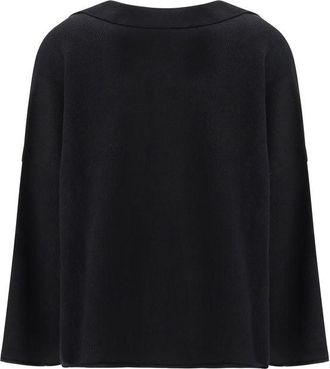 Alanui Womens Black Cashmere Sweatshirt Clothing