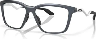 Oakley 55mm Square optical glasses in Black/silver at Nordstrom